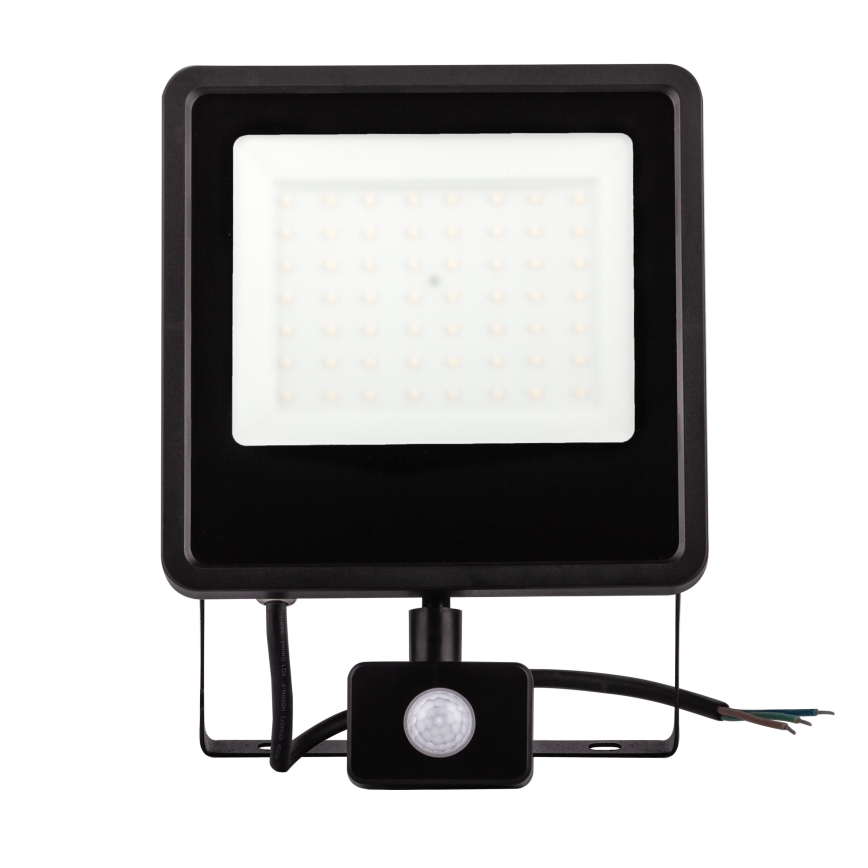 LED Venkovní reflektor se senzorem LED/30W/230V 4000K IP65 černá