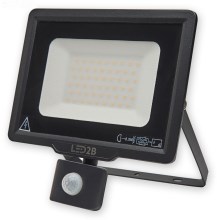 LED Venkovní reflektor se senzorem LED/50W/230V 6500K IP44
