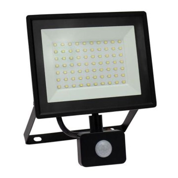 LED Venkovní reflektor se senzorem NOCTIS LUX 3 LED/50W/230V 4000K IP44 černá