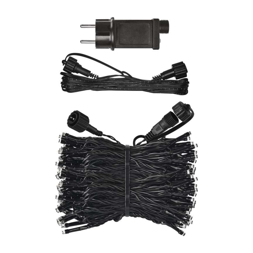 LED  venkovní řetěz 100xLED/15m IP44 teplá bílá