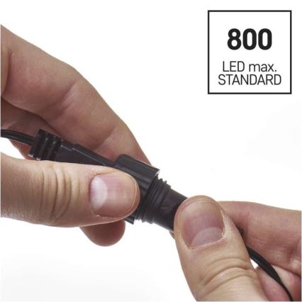 LED  venkovní řetěz 100xLED/15m IP44 teplá bílá