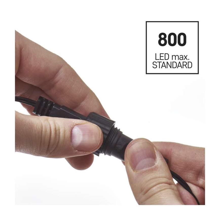 LED  venkovní řetěz 100xLED/15m IP44 teplá bílá