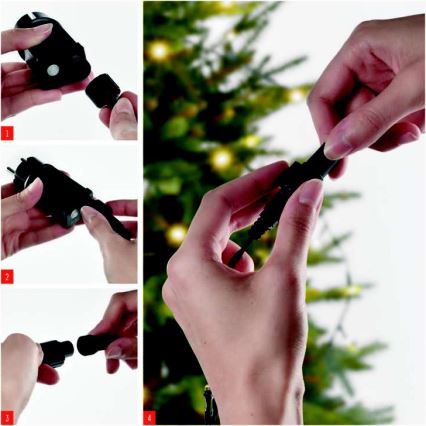 LED  venkovní řetěz 100xLED/15m IP44 teplá bílá