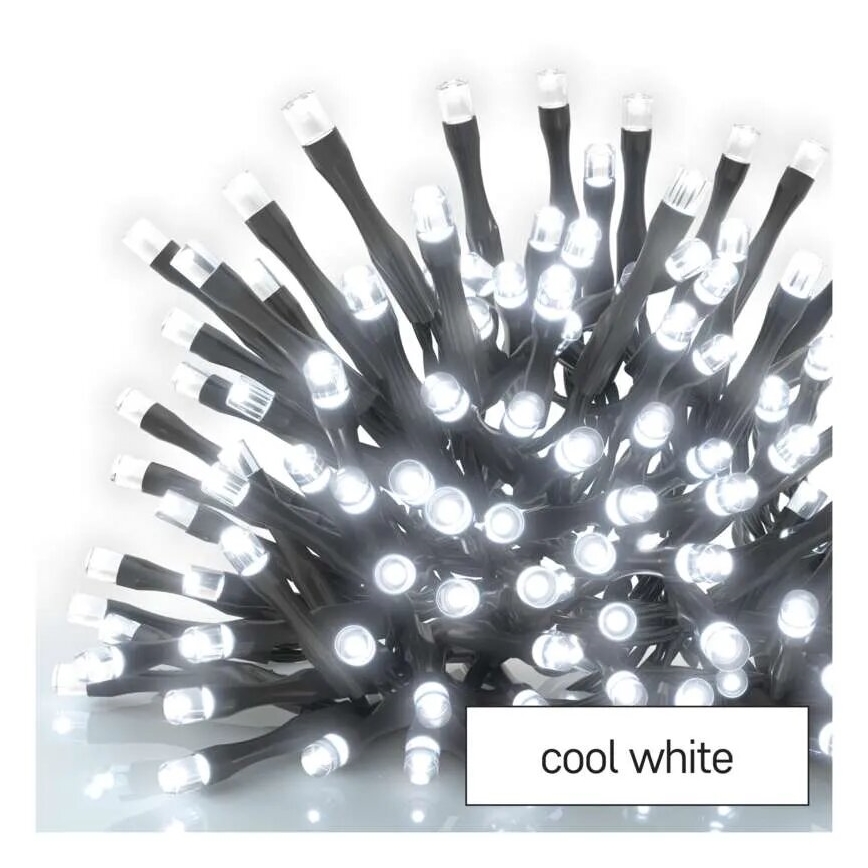 LED Venkovní  řetěz 100xLED/2,5x0,9m IP44 studená bílá
