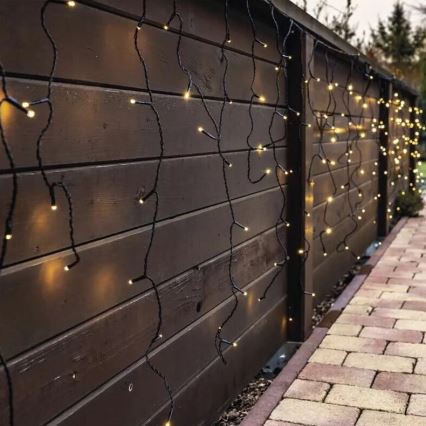 LED Venkovní  řetěz 100xLED/2,5x0,9m IP44 teplá bílá