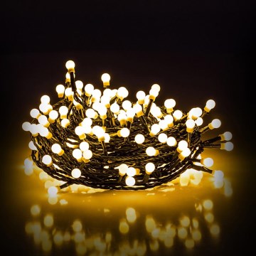 LED Venkovní  řetěz 100xLED/8 funkcí 15m IP44 teplá bílá