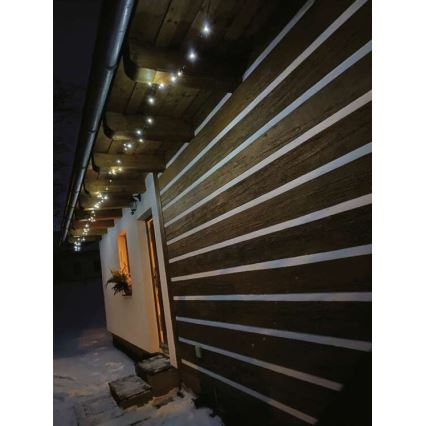 LED  venkovní řetěz 120xLED/17m IP44 studená bílá