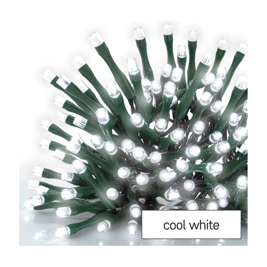 LED  venkovní řetěz 120xLED/17m IP44 studená bílá