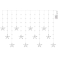 LED Venkovní řetěz 120xLED/8 funkcí 3xAA 1,7 m IP44 studená bílá