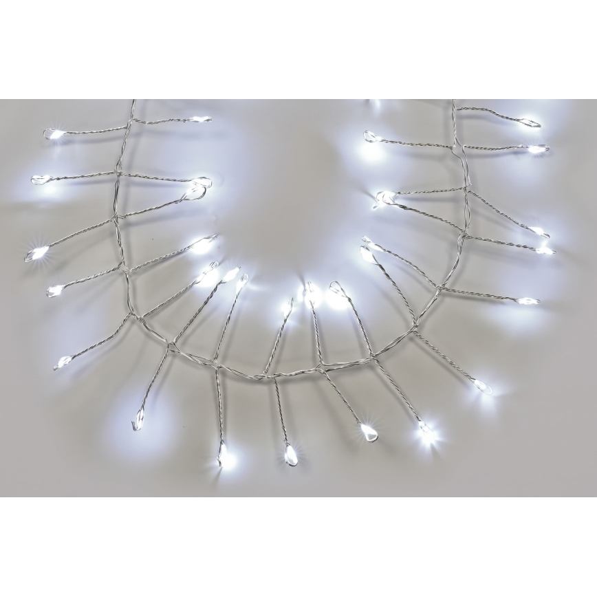 LED Venkovní řetěz 1440xLED/8 funkcí 14,4m IP44 studená bílá
