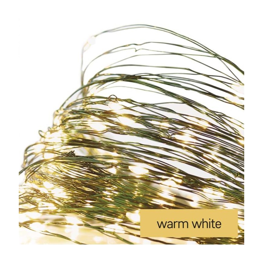 LED  venkovní řetěz 150xLED/20m IP44 teplá bílá