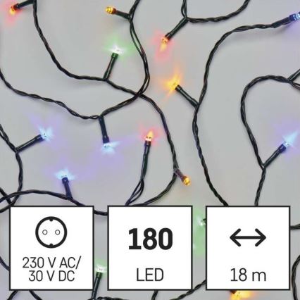 LED  venkovní řetěz 180xLED/23m IP44 multicolor