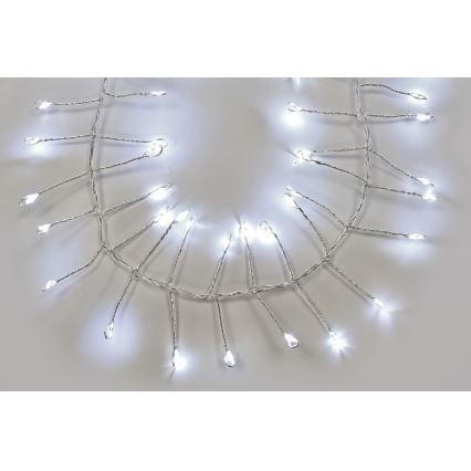 LED Venkovní řetěz 1920xLED/8 funkcí 19,2m IP44 studená bílá