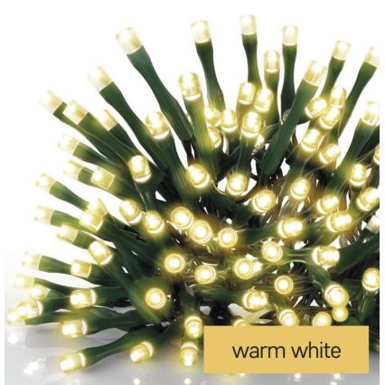 LED  venkovní řetěz 200xLED/8 módů 8,6m IP44 teplá bílá
