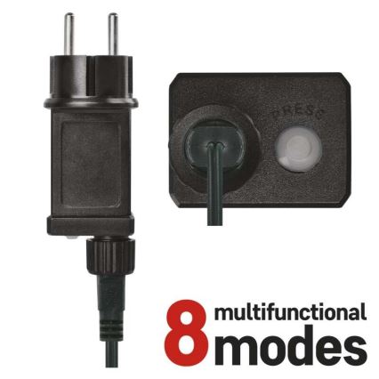 LED  venkovní řetěz 240xLED/8 módů 29m IP44 teplá bílá