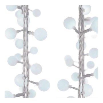 LED  venkovní řetěz 40xLED/9m IP44 studená bílá