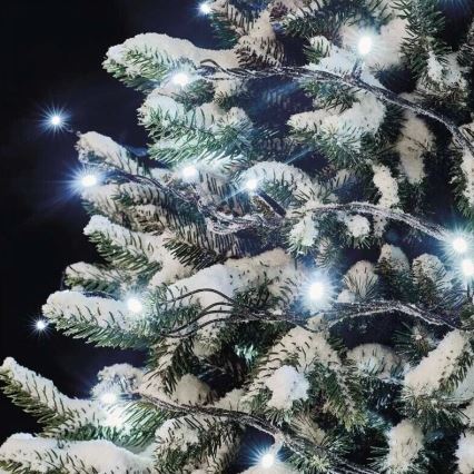 LED Venkovní  řetěz 50xLED/5m IP44 studená bílá