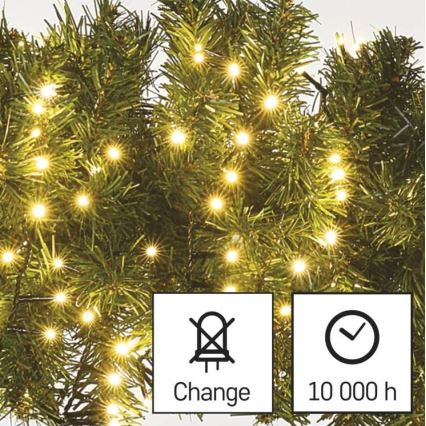 LED  venkovní řetěz 600xLED/17m IP44 teplá bílá