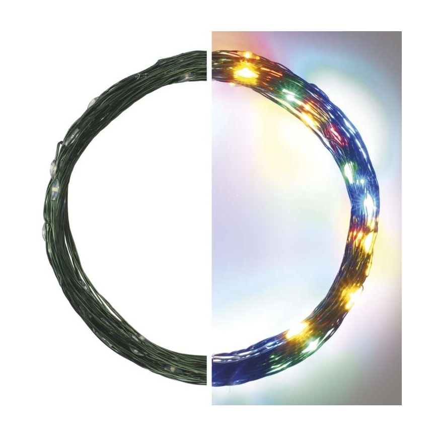 LED  venkovní řetěz 75xLED/12,5m IP44 multicolor