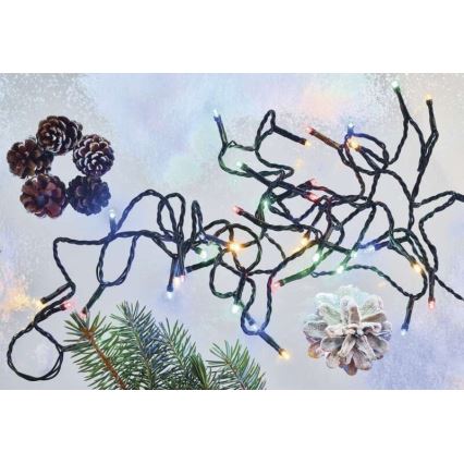 LED  venkovní řetěz 80xLED/13m IP44 multicolor