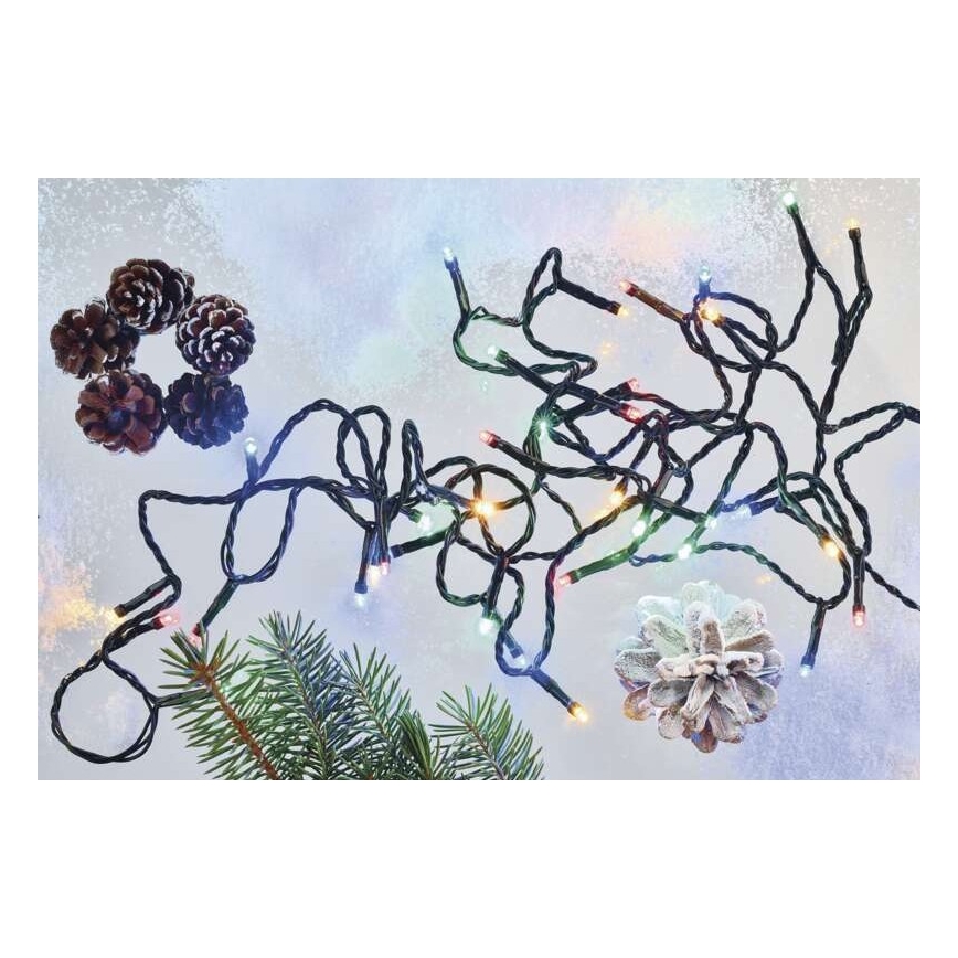 LED  venkovní řetěz 80xLED/13m IP44 multicolor