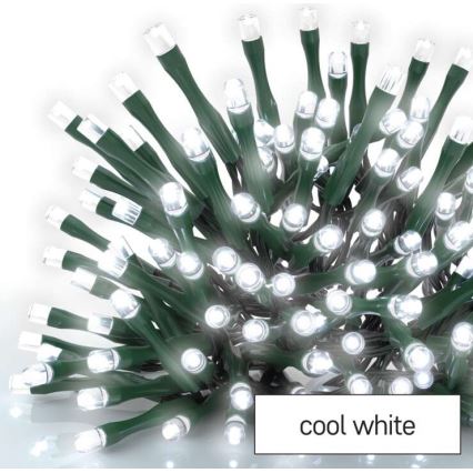 LED  venkovní řetěz 80xLED/13m IP44 studená bílá