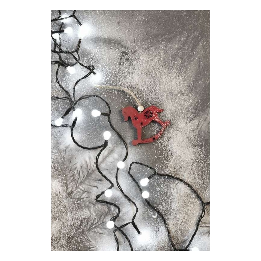 LED  venkovní řetěz 80xLED/13m IP44 studená bílá