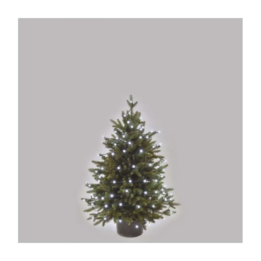 LED  venkovní řetěz 80xLED/13m IP44 studená bílá