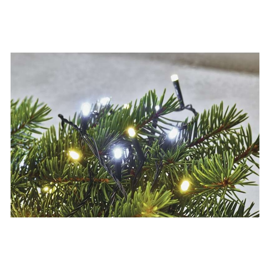 LED  venkovní řetěz 80xLED/2 funkce 13m IP44 teplá/studená bílá