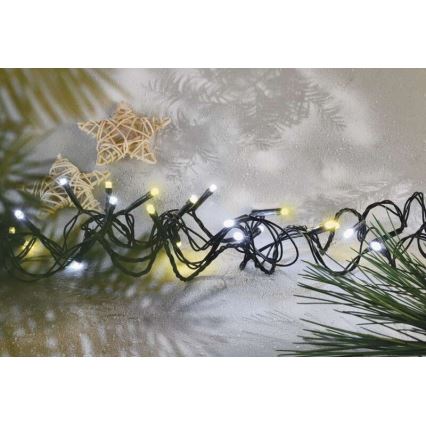 LED  venkovní řetěz 80xLED/2 funkce 13m IP44 teplá/studená bílá