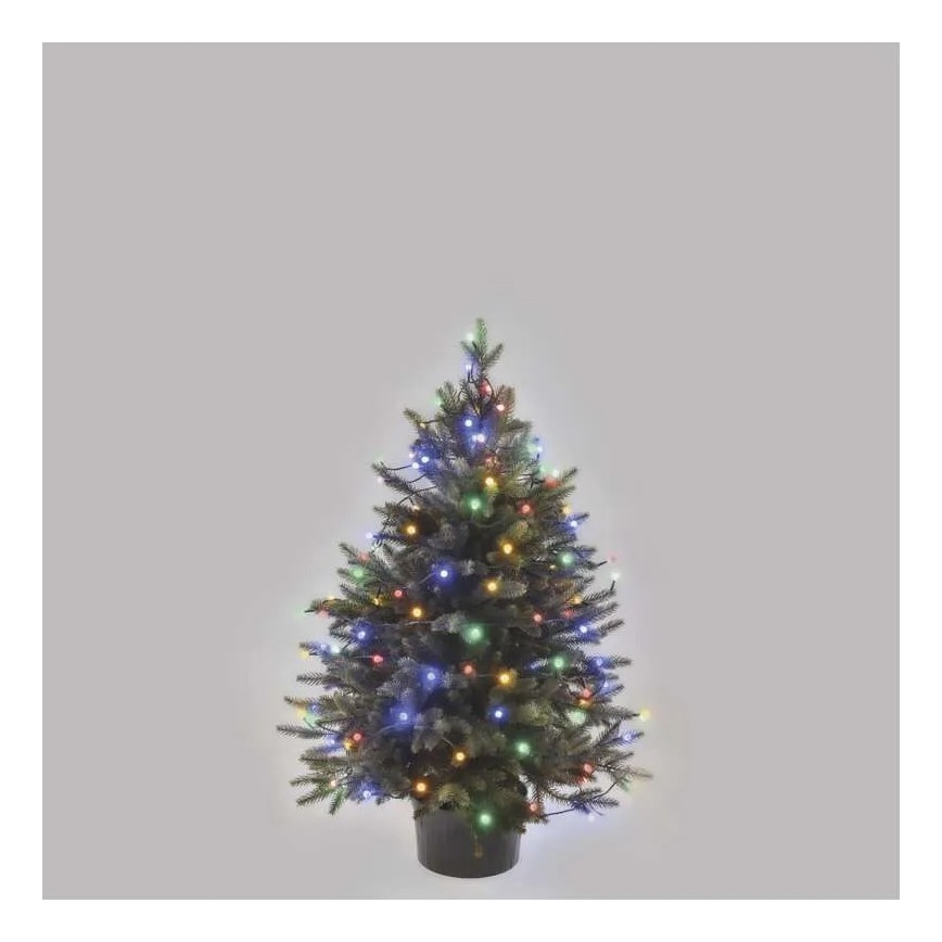 LED Venkovní  řetěz 80xLED/8 funkcí 13m multicolor IP44