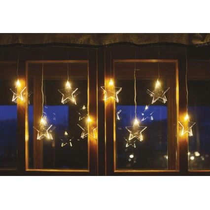 LED  venkovní řetěz 8xLED/5,84m IP44 hvězdy