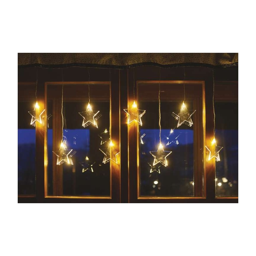 LED  venkovní řetěz 8xLED/5,84m IP44 hvězdy
