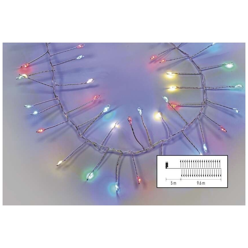 LED Venkovní řetěz 960xLED/8 funkcí 9,6m IP44 multicolor