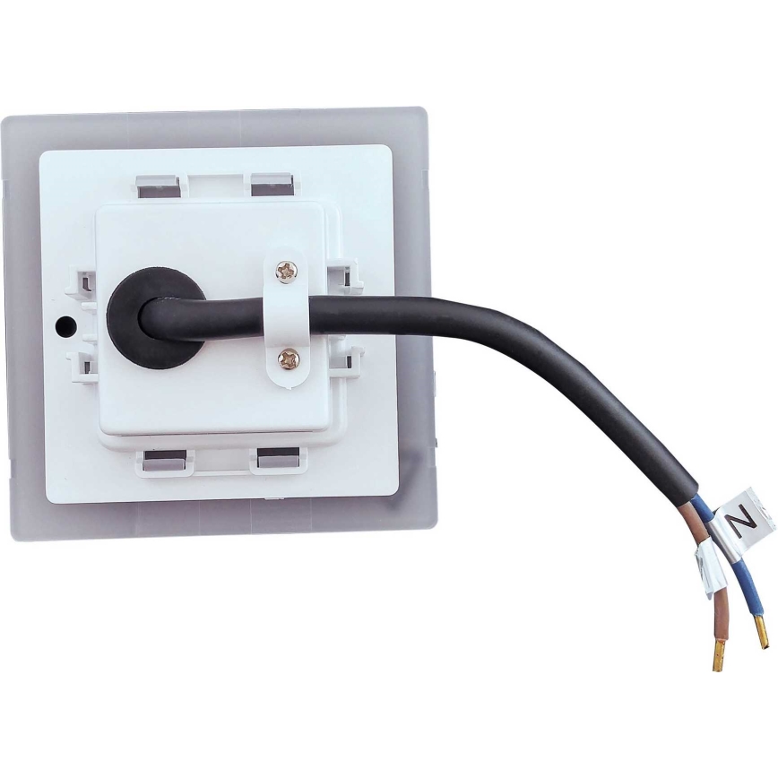 LED Venkovní schodišťové svítidlo LED/1,7W/230V 4000K IP44 lesklý chrom