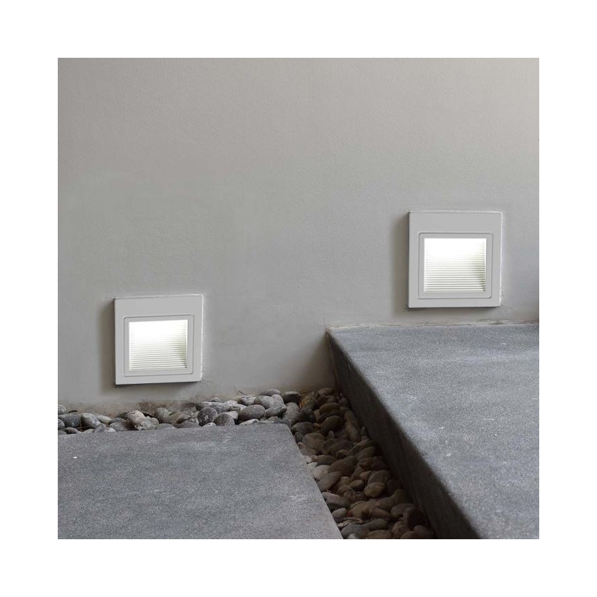 LED Venkovní schodišťové svítidlo LED/5W/230V 3000K IP65 bílá