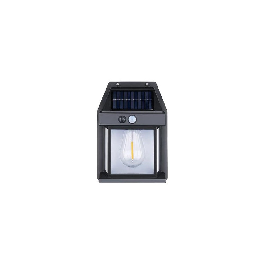 LED Venkovní solární nástěnné svítidlo se senzorem LED/1W/230V 1200 mAh IP65