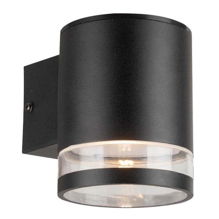 LED Venkovní solární nástěnné svítidlo se senzorem LED/1W/3,7V 3000K IP54 1200 mAh černá
