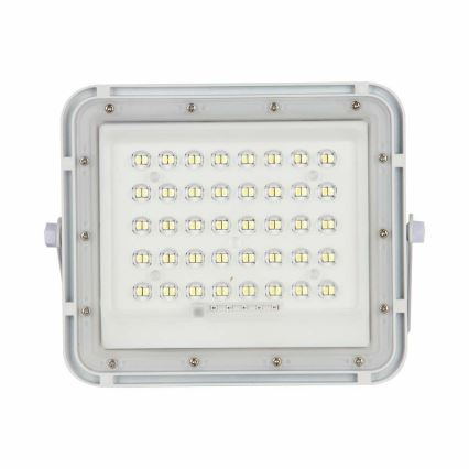 LED Venkovní stmívatelný solární reflektor LED/10W/3,2V IP65 6400K bílá + dálkové ovládání