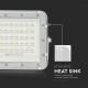 LED Venkovní stmívatelný solární reflektor LED/10W/3,2V IP65 6400K bílá + dálkové ovládání