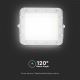 LED Venkovní stmívatelný solární reflektor LED/10W/3,2V IP65 6400K bílá + dálkové ovládání