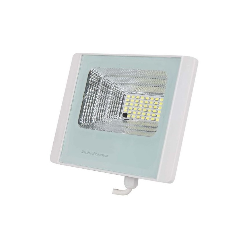 LED Venkovní solární reflektor LED/12W/3,2V IP65 4000K 5000 mAh + dálkové ovládání