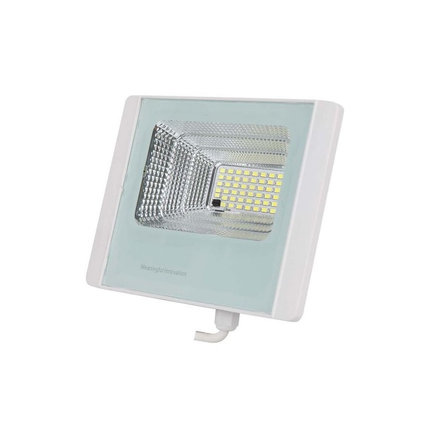 LED Venkovní solární reflektor LED/12W/3,2V IP65 6400K + dálkové ovládání