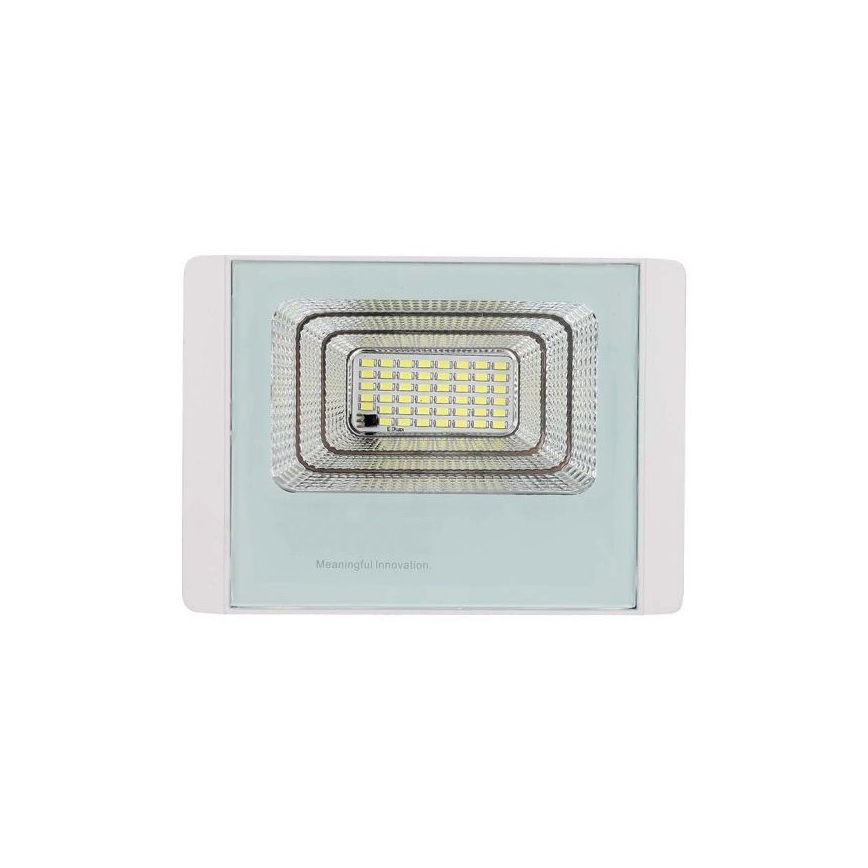 LED Venkovní solární reflektor LED/12W/3,2V IP65 6400K + dálkové ovládání