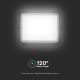 LED Venkovní stmívatelný solární reflektor LED/15W/3,2V IP65 4000K černá + dálkové ovládání