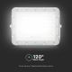 LED Venkovní stmívatelný solární reflektor LED/15W/3,2V IP65 6400K bílá + dálkové ovládání