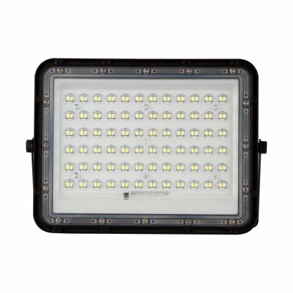 LED Venkovní stmívatelný solární reflektor LED/15W/3,2V IP65 6400K černá + dálkové ovládání