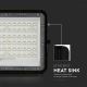 LED Venkovní stmívatelný solární reflektor LED/15W/3,2V IP65 6400K černá + dálkové ovládání