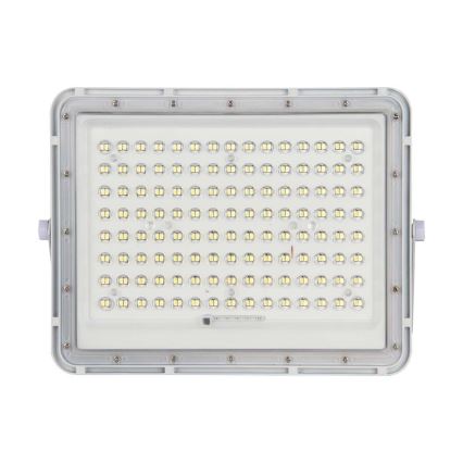 LED Venkovní solární reflektor LED/20W/3,2V 6400K bílá IP65 + dálkové ovládání