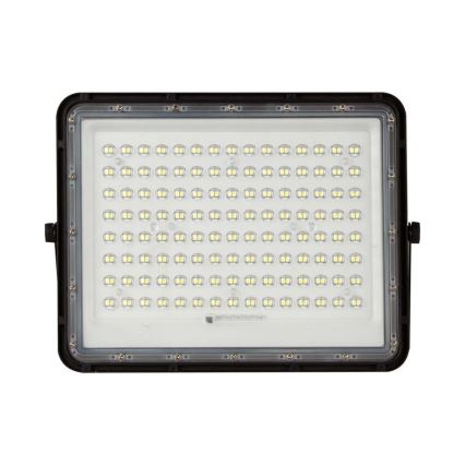 LED Venkovní solární reflektor LED/20W/3,2V 6400K černá IP65 16000 mAh + dálkové ovládání